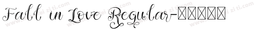 Fall in Love Regular字体转换
